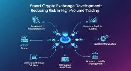 How Smart Crypto Exchange Development Reduces Risk in High-Volume Trading Environments
