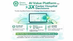 Green Security Unveils AI Value Platform for 3X Faster Hospital Decisions