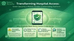 Transforming Hospital Access: Green Security&rsquo;s Mobile Vendor Credentialing platform 
