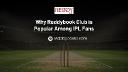 Why Reddybook Club is Popular Among IPL Fans