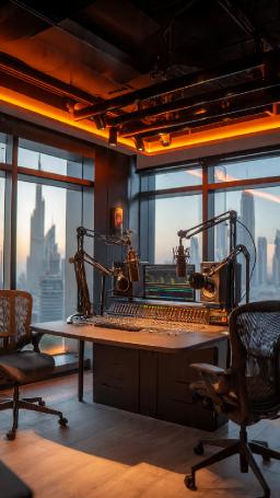 Dubai Podcast Studio in Business Bay for Fast Booking