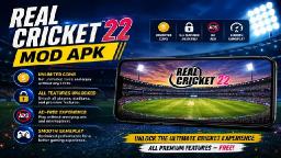 Real Cricket 22 Mod APK Download (Unlimited Coins, Premium Unlocked) 