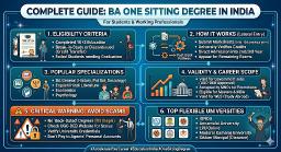 BA One Sitting Degree in India &ndash; Complete Guide for Students & Working Professionals