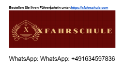 Kaufen Sie gefälschten Führerschein Germany