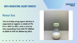 Anti-Migrating Agent Market Growth, Trends, and Analysis by 2031