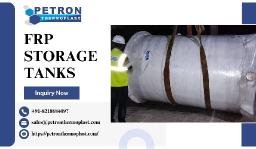 Buy FRP Storage Tanks with Proven Structural Integrity