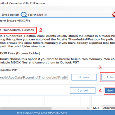 MailsDaddy Thunderbird to Outlook Converter