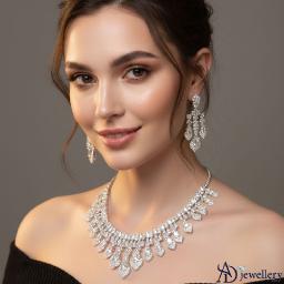 ADjewellery Rhodium Plated CZ Cubic Zirconia Aurora Cascade Set.jpg